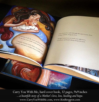 interior page of the Carry You With Me Storybook by Alanna Knobben and Katie m. Berggren