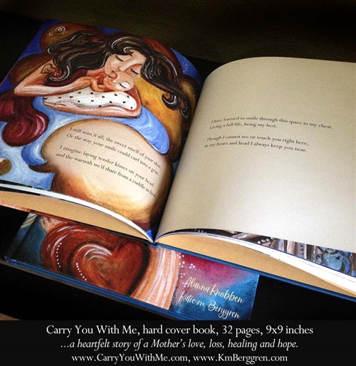 interior page of the Carry You With Me Storybook by Alanna Knobben and Katie m. Berggren