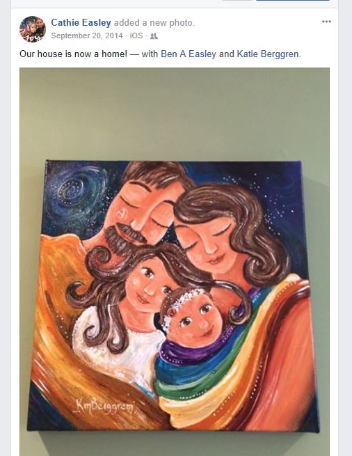 choose your colors, your composition and your family size for a custom original painting by KmBerggren