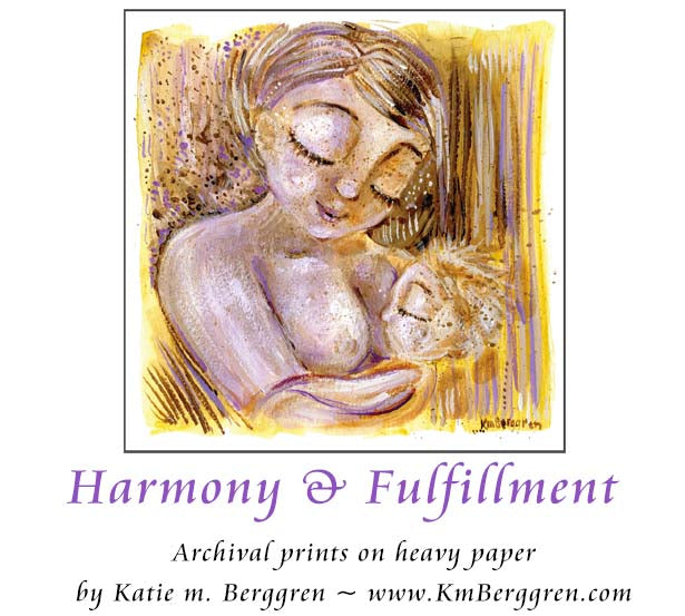 mother with freckles nursing toddler with blonde hair, full term breastfeeding, short blonde hair mom artwork