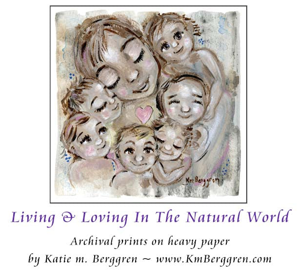 woman with six kids, mother of 6, grandma of 6, six grandchildren artwork, art print six kids, mom of 6 art, gift for mom of 6