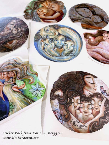art stickers for women, art stickers for adults, stickers for mom