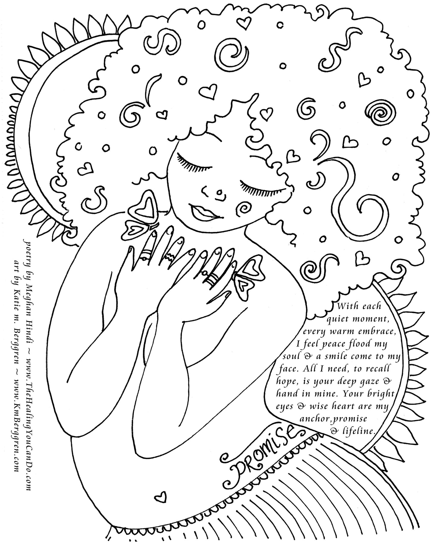 free motherhood and empowerment coloring pages by KmBerggren