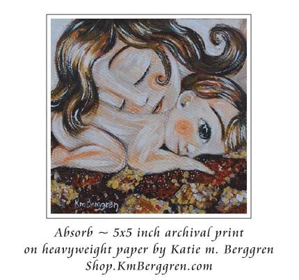 absorb - print from a painting by Katie m. Berggren
