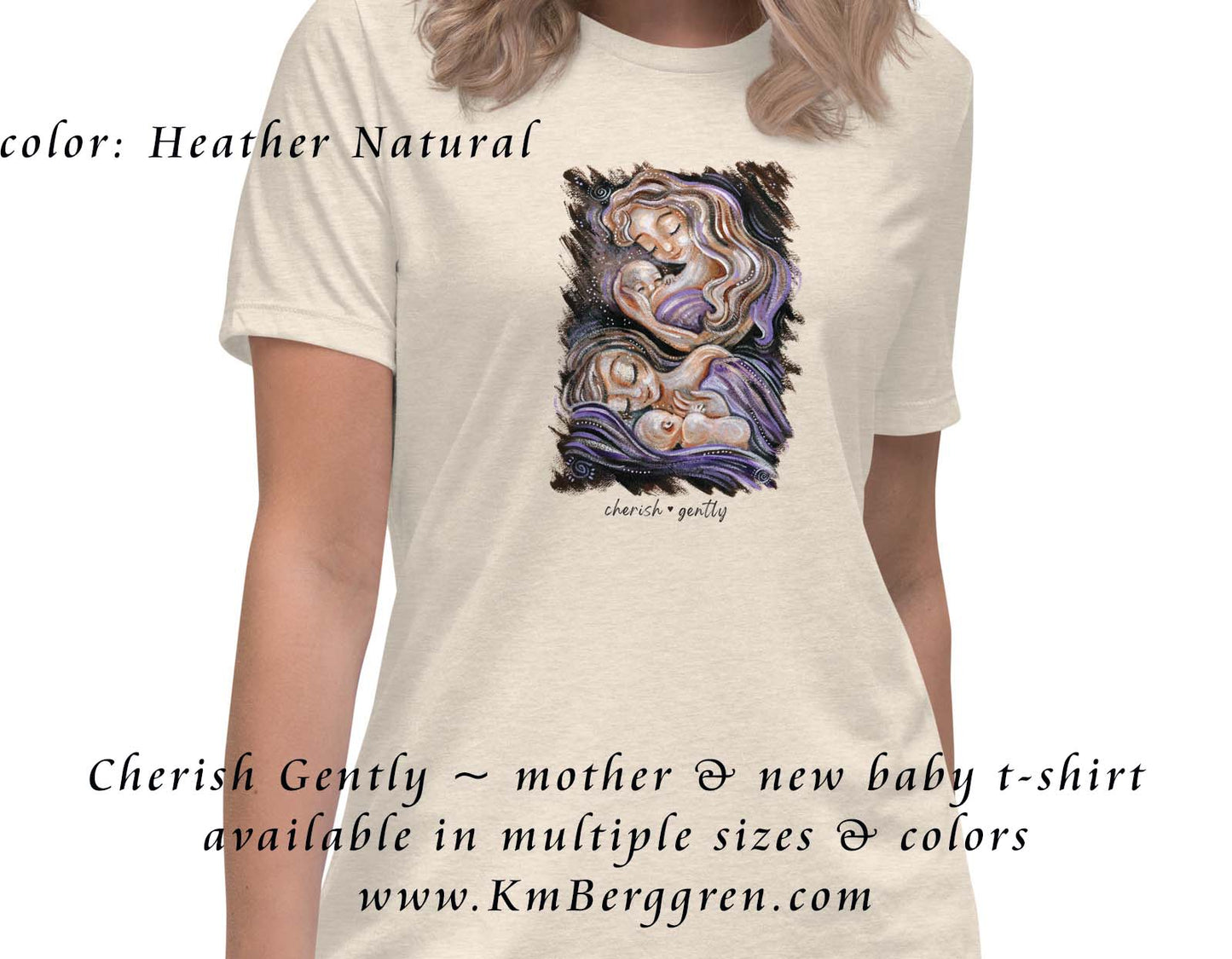 motherhood graphic art tee, graphic tee mom, breastfeeding mom gift shirt, art shirt for mom, mom mama mum shirt, mother teeshirt, t-shirt mom baby, tshirt art mom and kids, gift for new mom, soft shirt for new mom, easy inexpensive girlfriend gift, cheap gift for girlfriends, cheap gift for mom friends, kmberggren art on shirt, nursing baby shirt, baby mother shirt, mother child art shirt, blonde mother art shirt, soft relaxed art shirt, collectible art shirt