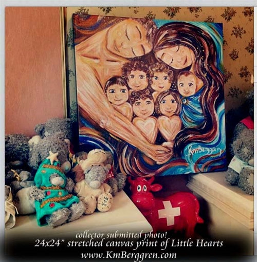canvas art print of Little Hearts by Katie m. Berggren