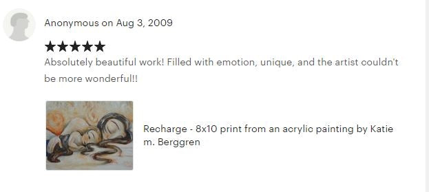 testimonials from KmBerggren art buyers