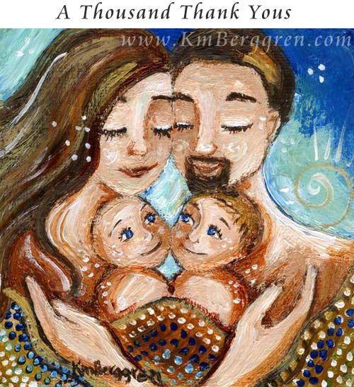 father and mother with two sons artwork, gift for father of two, gift for mother of two, artwork of family, little boys art prints by kmberggren