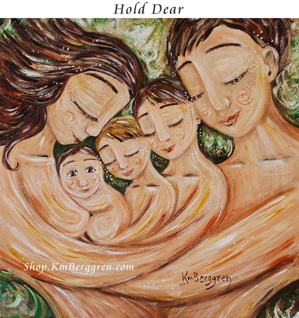 father and mother sleeping with three sons, two big brothers artwork, little girl big brothers art gift, gift for mother of three by kmberggren
