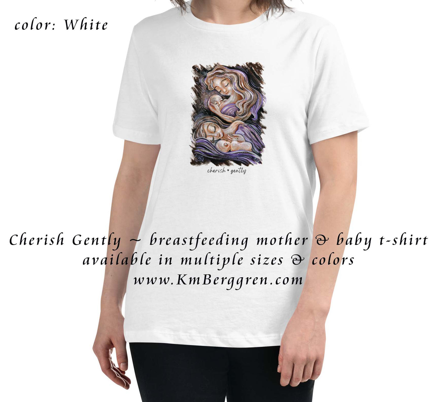 motherhood graphic art tee, graphic tee mom, breastfeeding mom gift shirt, art shirt for mom, mom mama mum shirt, mother teeshirt, t-shirt mom baby, tshirt art mom and kids, gift for new mom, soft shirt for new mom, easy inexpensive girlfriend gift, cheap gift for girlfriends, cheap gift for mom friends, kmberggren art on shirt, nursing baby shirt, baby mother shirt, mother child art shirt, blonde mother art shirt, soft relaxed art shirt, collectible art shirt